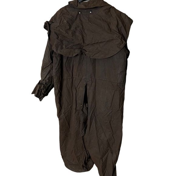 Outback Trading Company Oilskin Duster Long Coat XL - Picture 2 of 5